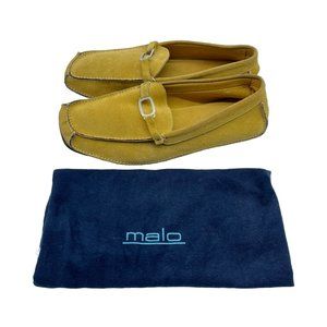 Malo Men's Suede Leather Slip On Moccasins Casual Shoes Mustard US 10
